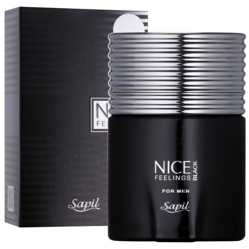 Sapil Nice Feelings Black Eau De Toilette for Men 75 Ml