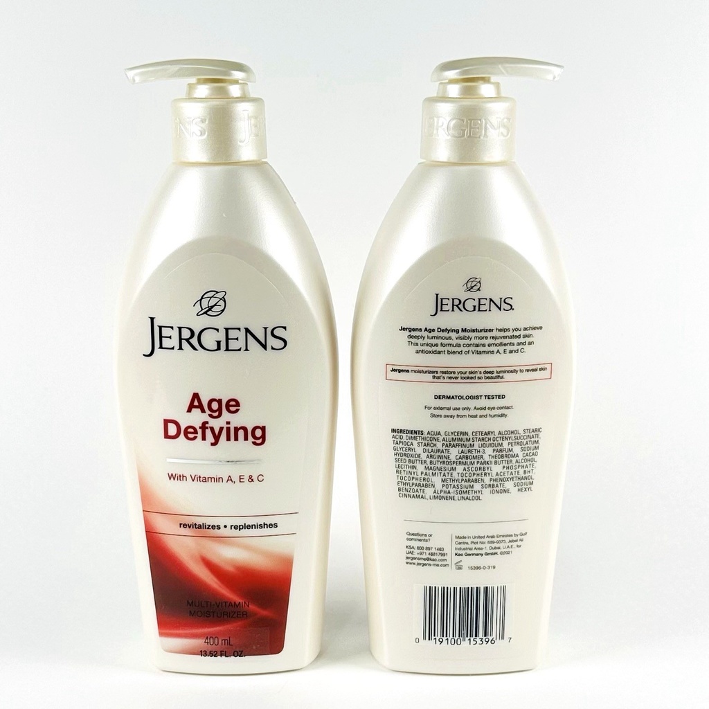 (2x) Jergens Age Defying Multi Vitamin Moisturizer Lotion (400mL/ 13.52 Oz Each)