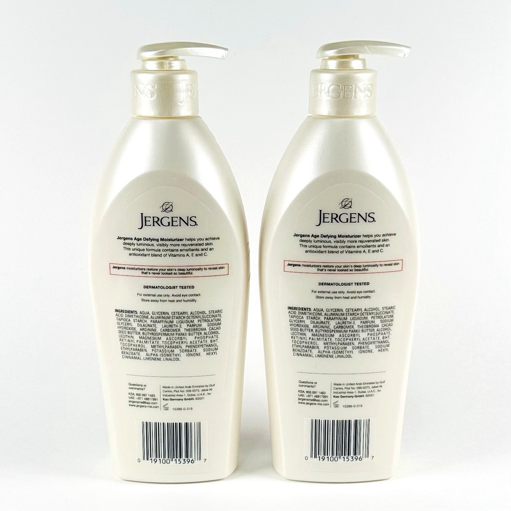 (2x) Jergens Age Defying Multi Vitamin Moisturizer Lotion (400mL/ 13.52 Oz Each)