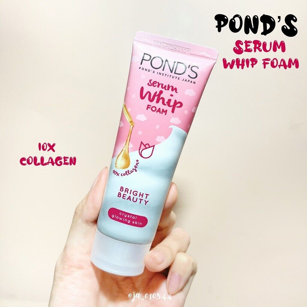 10x100g Pond's Serum Whipp Cleansing Soft Foam Face Wash Bright VitaminB3 Beauty