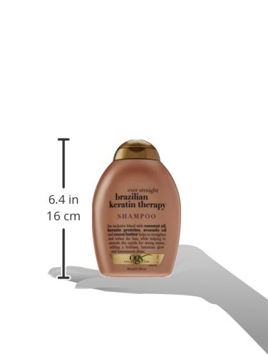 OGX Brazilian Keratin Smooth Smoothing Shampoo for Shiny and Soft Hair 385ml