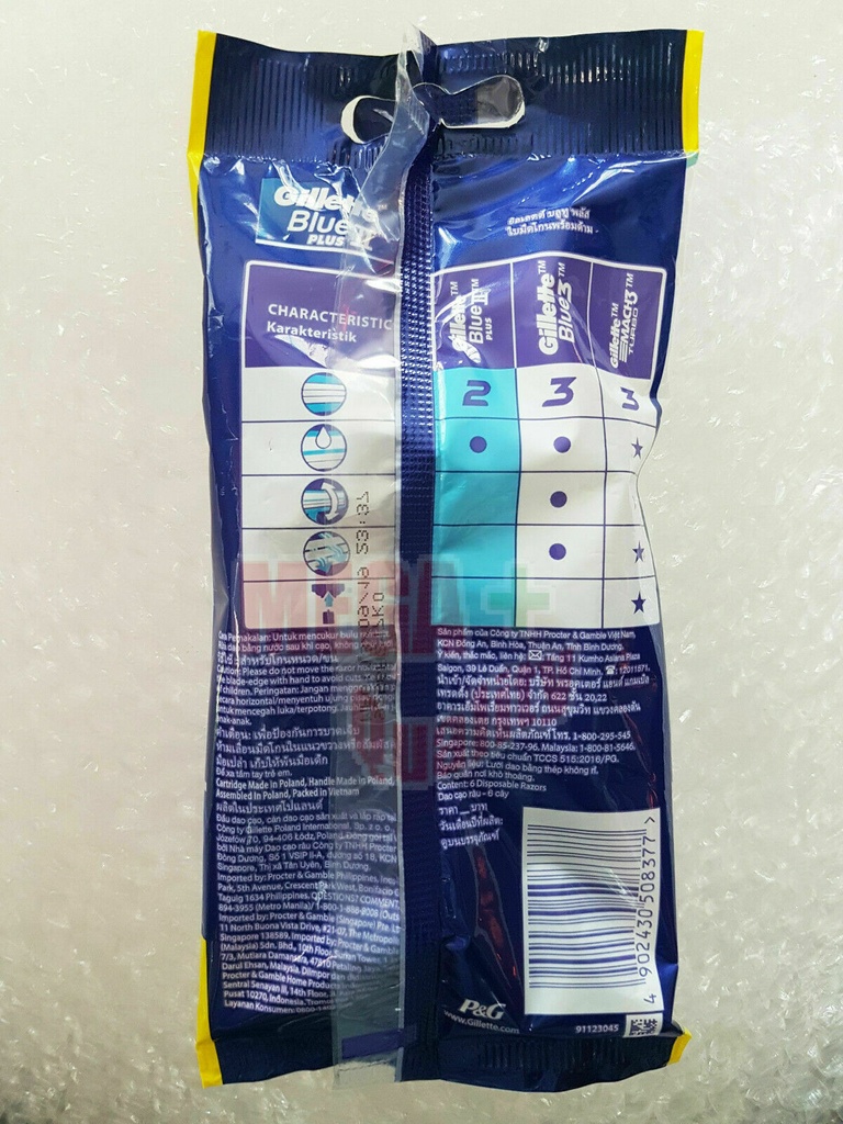 Gillette Blue 2 Plus Razors Pack of 6 Razors