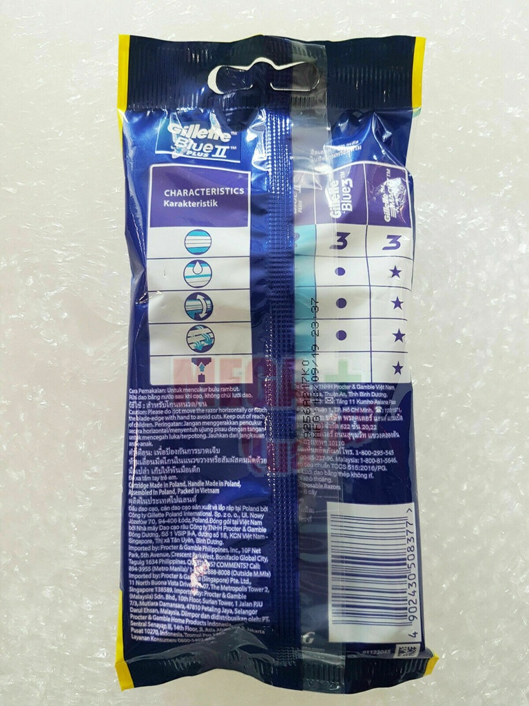 Gillette Blue 2 Plus Razors Pack of 6 Razors