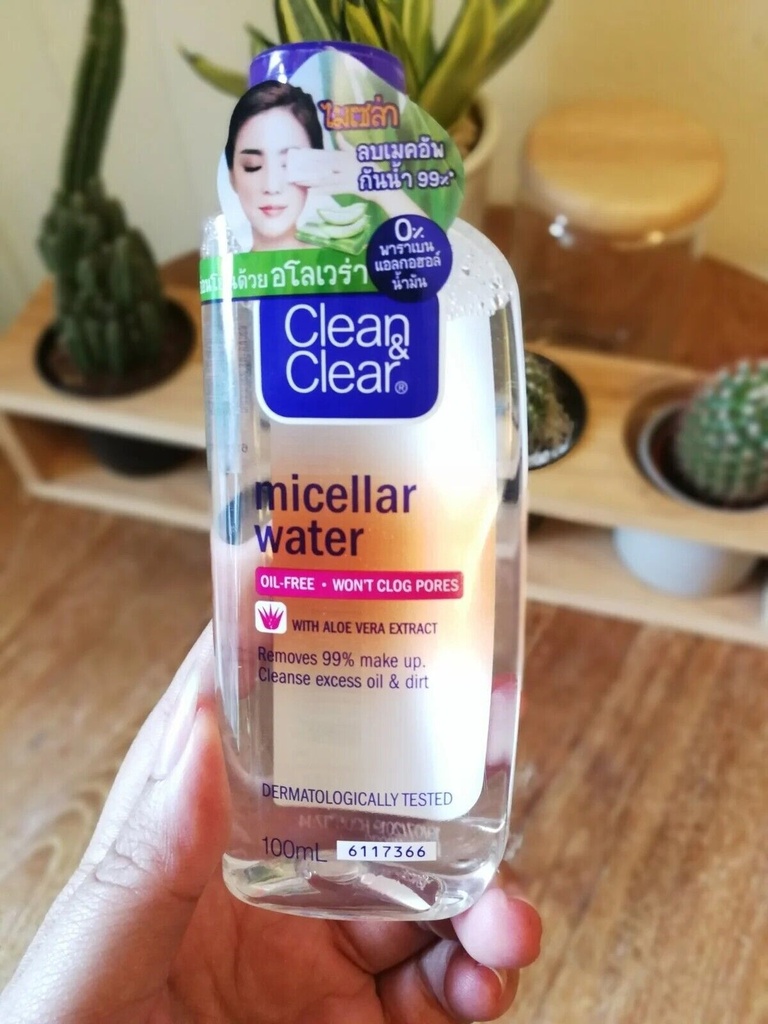 6X100ML Clean & Clear Micellar Water Remove Water Proof Makeup Make up Remover