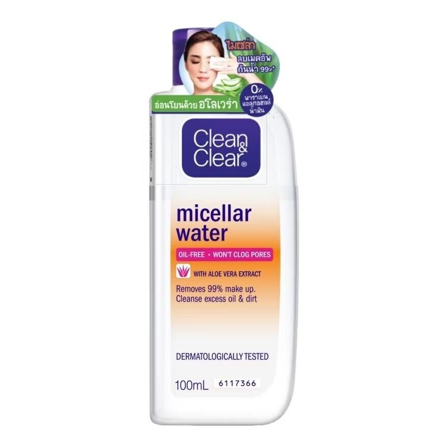 6X100ML Clean & Clear Micellar Water Remove Water Proof Makeup Make up Remover
