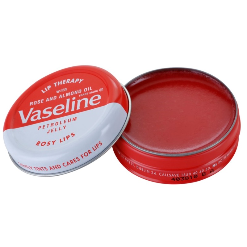 Vaseline Lip Therapy Lip Balm Rose and Almond Oil 20 G