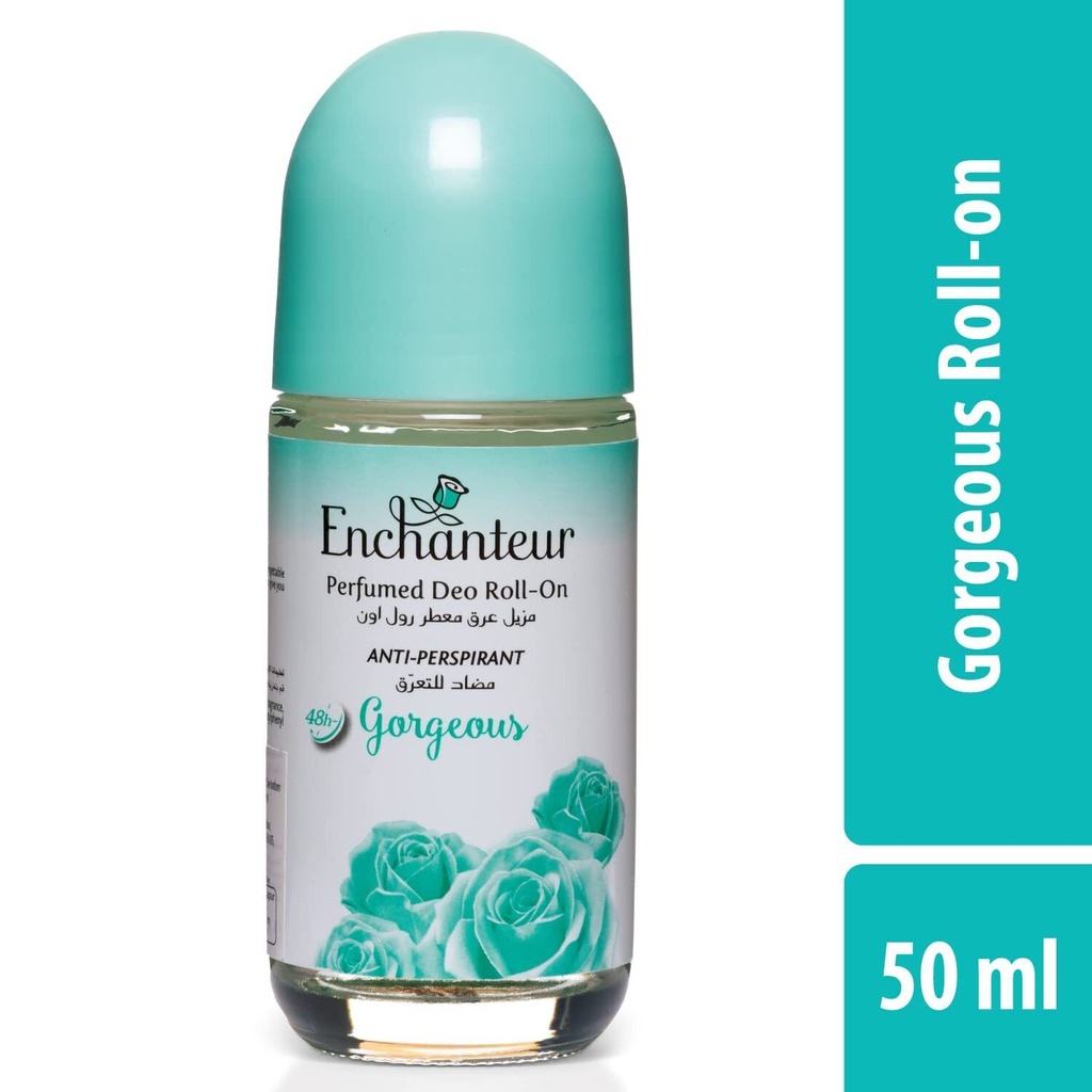 Enchanteur Gorgeous Roll-on Deodorant  48 Hr Odour Protection  Anti Perspirant for Women  50ml