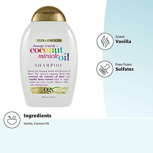 OGX Extra Strength Coconut Miracle Oil Shampoo 385ml