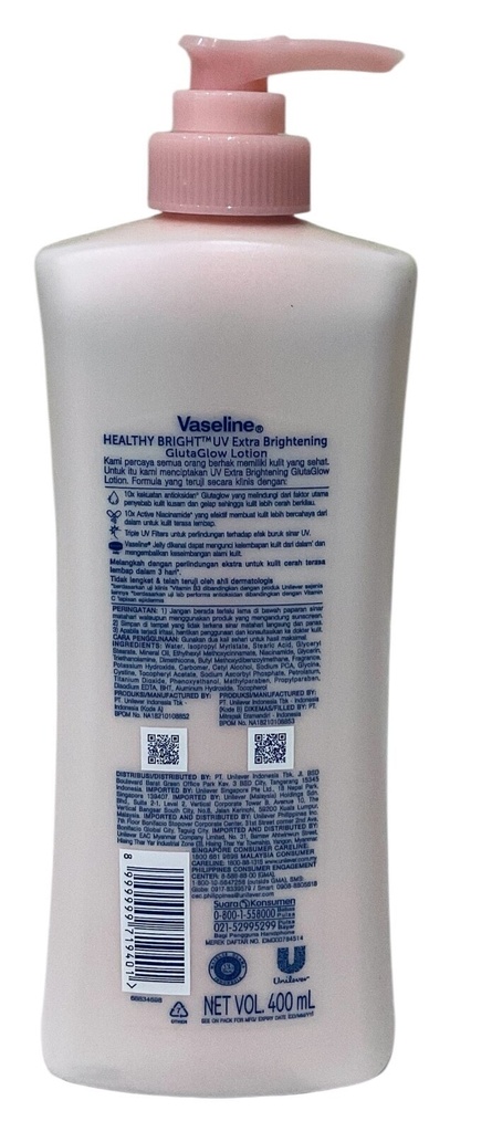 Vaseline Healty Bright Lotion 400ml