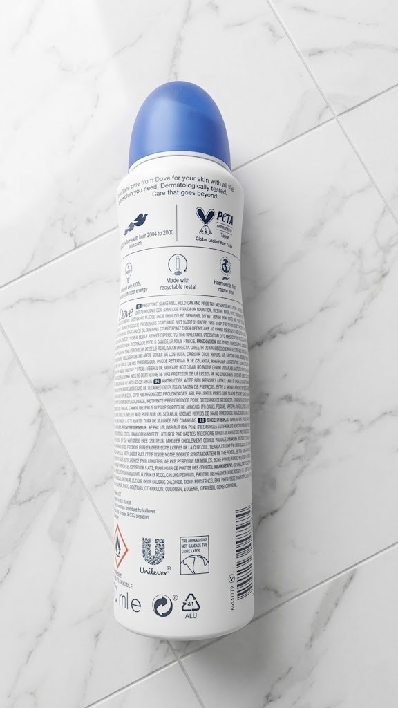 Dove Original Antiperspirant Deodorant Aerosol Spray (48h Protection) – 150ml