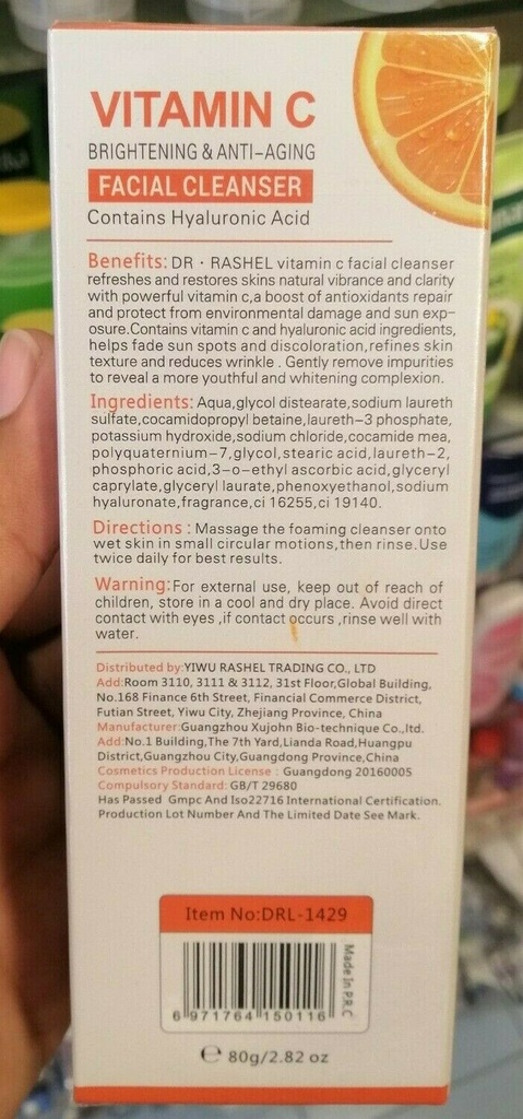 Dr. Rashel Vit.C Facial Cleansing