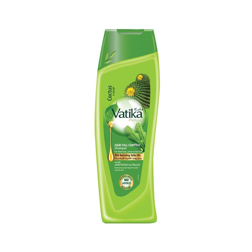 Shampooing Contrôle Chute De Cheveux Pour Cheveux Cassants Avec Cactus Sauvage Vatika Dabur 200 ML + 200 ML + 200 ML