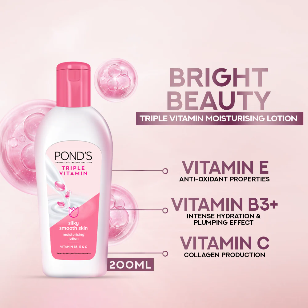 PONDS TRIPLE VITAMIN 200ML