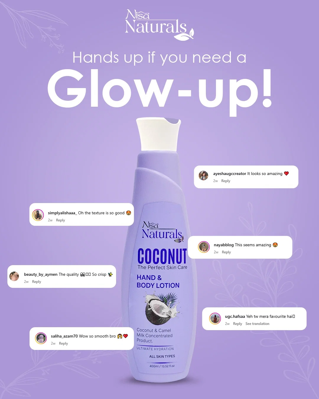 NISA COCONUT LOTION 400ML