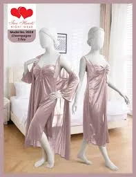 Two Hearts Night Wear Champange 2pcs