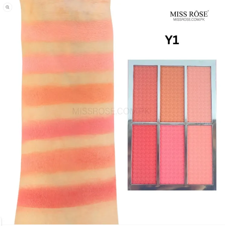 Miss Rose Rubik's Cube Blusher 6 Colors