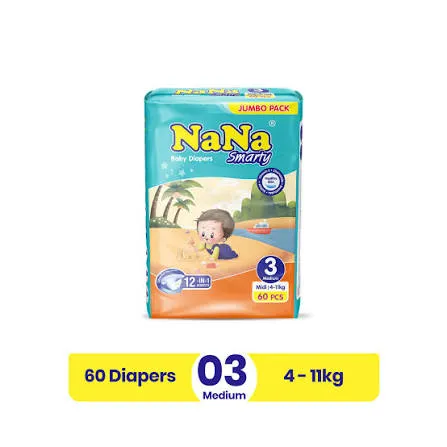 Nana Smarty Medium diapers 60pcs