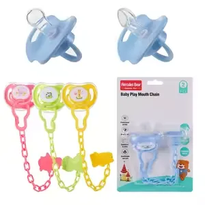 Baby Soother Chain Set Soother Multi Colours