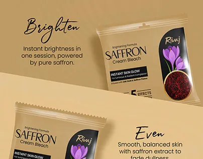 Rivaj Saffron Cream Bleach