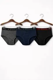 Hinz Mens Brief White & colourfull